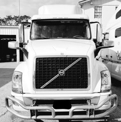 White volvo front view